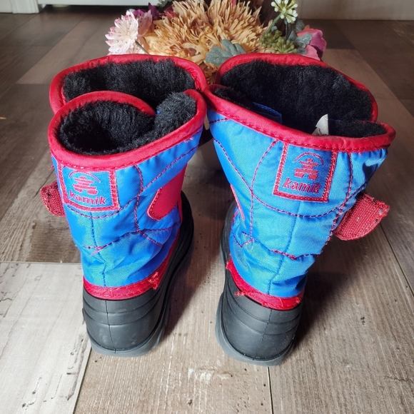 Kamik Toddler Kids Snowbug3 Boot Strong Blue/Red Size 8 EUC - Picture 8 of 16
